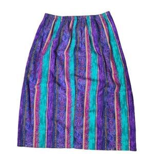Vintage 70s Colorful Boho Eclectic Skirt